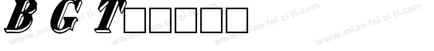 Bank Gothic Two字体转换